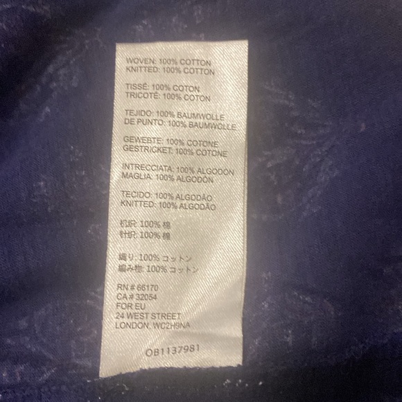 Maeve by Anthropology Bailee Pleated Sleeveless Top in Navy/Pink Size XS - Picture 5 of 6